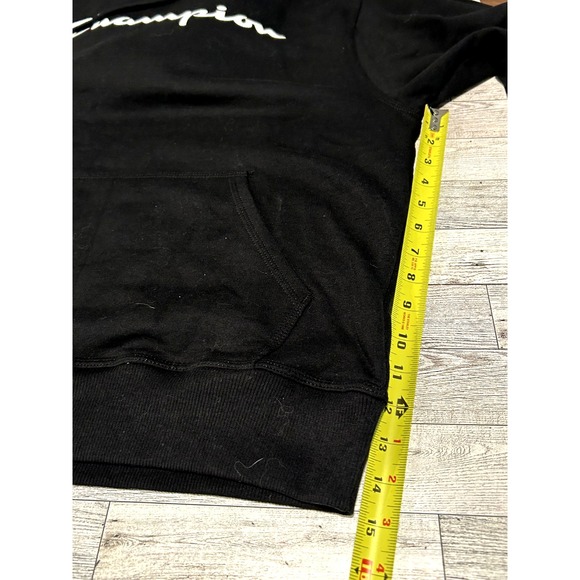 Champion Mens Graphic‎ Hoodie Pullover Mens Medium Black Cotton - Picture 4 of 8